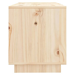 Maison Chic Meuble TV scandinave - Banc TV pour salon 74x34x40 cm Bois de pin massif -MN46779 pas cher