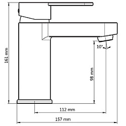 Acheter SCHÜTTE Mitigeur de lavabo ELEPHANT Graphite mat