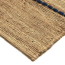 Avis Thedecofactory COLOR JUTE - Tapis en jute avec tresses en laine multicolores 120x170