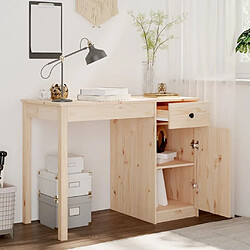 Avis Maison Chic Bureau,Table de travail pour chambre 100x50x75 cm Bois massif de pin -GKD62369