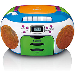 Lenco mini chaine hifi stéréo FM CD BLUETOOTH CASSETTE Multicolore