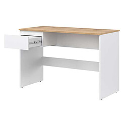 Avis Dansmamaison Bureau 1 tiroir Blanc/Bois - QIZ