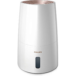 Philips HU3916/10 Humidificateur d'air Technologie NanoCloud 300ml/h, Blanc et Rose Or 