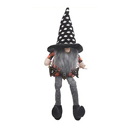 Universal Khomemin Décoration Halloween Chapeau de sorcière Chapeau Poupée sans visage Décoration de statue