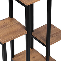 Acheter Helloshop26 Étagère à plantes 6 plateformes 78,5 x 56 x 20 cm noir effet bois 03_0007711