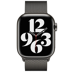 Avis Bracelet à boucle Milanais pour Apple Watch Series 1 á 10 / SE / Ultra (2) (44/45/46/49 mm) - Graphite