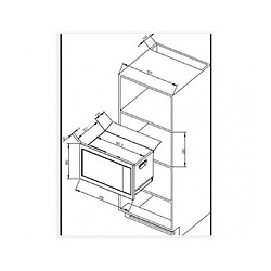 Micro-ondes solo 26l 900w encastrable noir/inox - dme7121x - DE DIETRICH