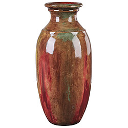 Beliani Vase décoratif HIMERA fait à la main Céramique 65 cm Marron