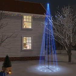 vidaXL Arbre de Noël cône 1134 LED Bleues 230x800 cm