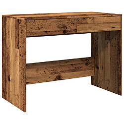 vidaXL Bureau vieux bois 101x50x76,5 cm bois d'ingénierie