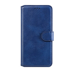 Etui en PU classiques magnétiques avec support bleu pour votre Xiaomi Redmi Note 9S/9 Pro Max/9 Pro