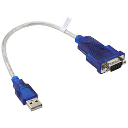 Adaptateur USB - câble sériel, InLine®, prise A à 9 broches Sub D prise