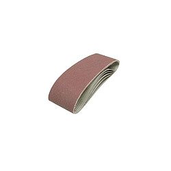 5 bandes abrasives corindon 75 x 533 mm Grains assortis : 40, 60, 2 x 80 et 120 - 310680 - Silverline