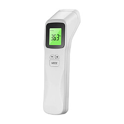 Thermomètre frontal numérique infrarouge IR Thermomètre sans contact pour adulte / bébé Blanc