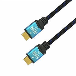 Câble HDMI Aisens A120-0355 0,5 m 4K Ultra HD Noir/Bleu