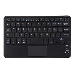 Wewoo Clavier QWERTY noir Mini sans fil portatif universel de Bluetooth avec le panneau tactile, compatible avec tous les androïde et Windows Smartphone / Tablettes avec fonctions