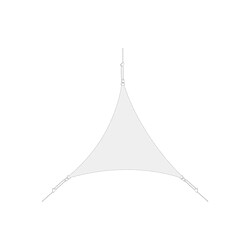 Easy Sail Voile d'ombrage triangle 3 x 3 x 3m blanc.