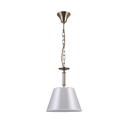 Luminaire Center Suspension Solana Verre,Acier,Tissu Antique Bronze