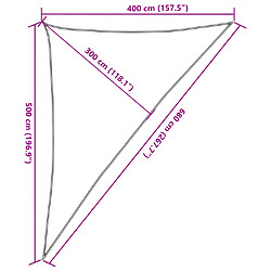 vidaXL Voile d'ombrage 160 g/m² Vert clair 4x5x6,8 m PEHD pas cher