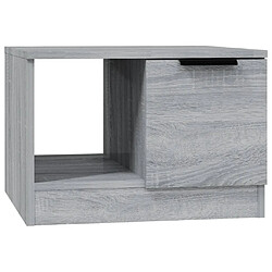 vidaXL Table basse sonoma gris 50x50x36 cm bois d'ingénierie