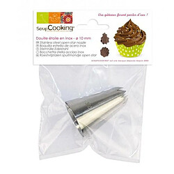 Scrapcooking Douille pâtisserie inox - Etoile