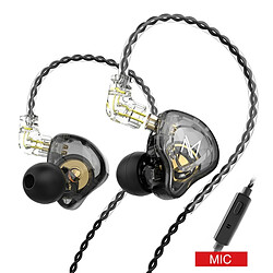 GUPBOO TRN MT1 écouteurs intra-auriculaires moniteur DJ IEM HIFI dynamique écouteurs intra-auriculaires sport antibruit câble micro TRN ST1