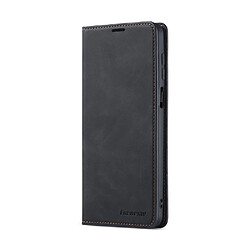 Etui en PU toucher soyeux noir pour votre Xiaomi Redmi Note 9 Pro/Note 9 Pro Max/Note 9S