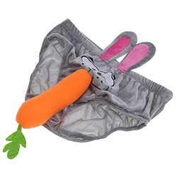 Homme Lapin Slip aux Oreilles Carotte Drôles Cadeau de Blague pour Enterrement de Vie