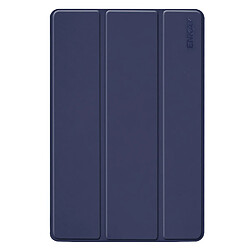 Etui en PU triple pli avec support bleu foncé pour votre Samsung Galaxy Tab S5e T720/T725