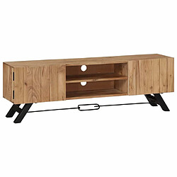 Maison Chic Meuble TV scandinave - Banc TV pour salon 140 x 30 x 45 cm Bois d'acacia massif -MN47079