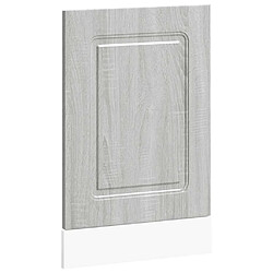 vidaXL Panneau de lave-vaisselle Kalmar sonoma gris 45x1,5x67 cm