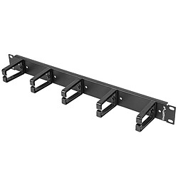 Avis Panneau passe-câbles pour armoire rack 19 avec 5 anneaux 1U Lanberg AK-1202-B