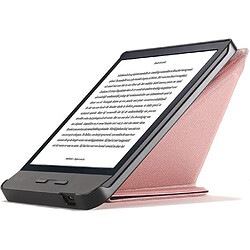 Power Direct Housse Etui pour Kobo Libra H2O Coque Support Pliant Kobo Libra H2O - Or Rose