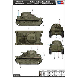 Avis Hobby Boss Maquette Char Vickers Medium Tank Mk Ii