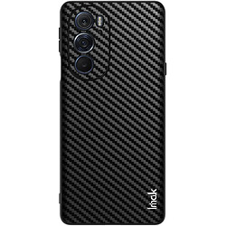 Coque en TPU + PU IMAK poids léger texture en fibre de carbone pour votre Motorola Edge X30 5G