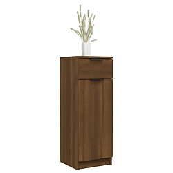 Acheter Maison Chic Armoire de bain,Meuble de rangement de salle de bain,Meuble haut Chêne marron 32x34x90 cm Bois d'ingénierie -GKD797277