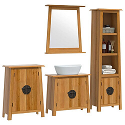 Avis Maison Chic Armoire de Bain | Ensemble de 4 meubles salle de bain bois de pin massif -GKD72042