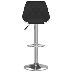 Avis vidaXL Tabourets de bar lot de 2 noir et blanc similicuir