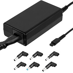 Akyga Chargeur pour PC Portable 65W 6 Embouts interchangeables Noir