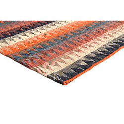 Vidal Tapis de laine 177x143 orange Jajim pas cher