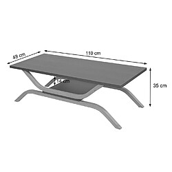 Mendler Meuble TV HWC-H38, table TV table basse TV, 35x110x48cm ~ aspect chêne