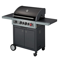 Barbecue Gaz Boston Black 4 K Turbo - ENDERS - Avec SWITCH GRID- 1 Turbo Zone - 1 brûleur arrière infrarouge et latéral