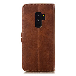 Avis Wewoo Coque Fashion Etui de protection en cuir pour Galaxy S9 Plus Marron