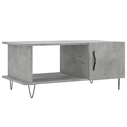 Maison Chic Table basse,Table Console Table d'appoint, Table pour salon gris béton 90x50x40 cm bois d'ingénierie -MN33648