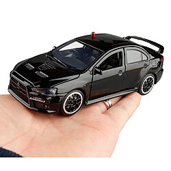 Universal 1/32 Alliage Lanka Conger Evo IX 9 Police Modèle Voiture jouet Simulation Acoustique et Optique Evo X 10 Moulée sous pression Cadeau pour enfants | Voiture jouet moulée sous pression (Noir)