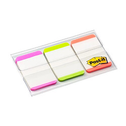 Marque-pages strong couleurs unis néons Post-It - distributeur de 66 index