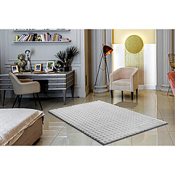 RUGSX Tapis BUBBLE argentin 21 IMITATION DE FOURRURE DE LAPIN 3D structurel 60x100 cm pas cher