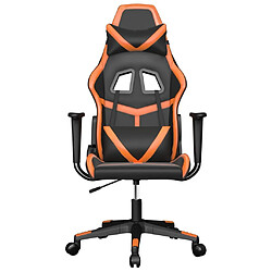 Avis Maison Chic Chaise de jeu, Chaise gaming, Fauteuil gamer d'ordinateur,Chaise de Bureau Noir et orange Similicuir -GKD12766