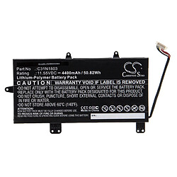 vhbw Batterie compatible avec Asus UX480FD UX450FD ordinateur portable Notebook (4400mAh, 11.55V, Li-polymère)