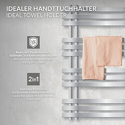 LuxeBath Iron EM Radiator Radiateur sèche-serviettes Radiateur de salle de bain chromé 50 pas cher